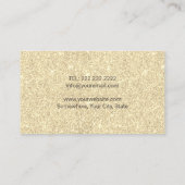 Spray Tanning Modern Gold Sun Glitter Visitekaartje (Achterkant)