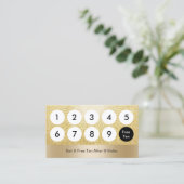 Spray Tanning Salon Modern Gold Glitter Loyalty (Staand voorkant)