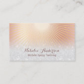 Spray Tanning Salon Modern Roos Gold Visitekaartje (Voorkant)