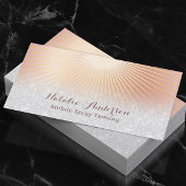 Spray Tanning Salon Modern Roos Gold Visitekaartje