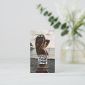 Spray Tanning Salon Social Media Loyalty Kaart Visitekaartje (Staand voorkant)