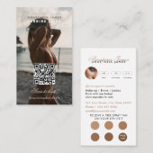 Spray Tanning Salon Social Media Loyalty Kaart Visitekaartje (Voorkant / Achterkant)