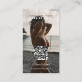 Spray Tanning Salon Social Media Loyalty Kaart Visitekaartje (Voorkant)