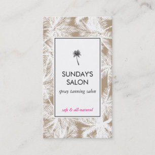 Spray Tanning Salon Tropical Tan/White Palms Visitekaartje