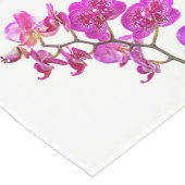 Spray van orchideeën-lichtbackgrondtabelloper lange tafelloper (Hoek)