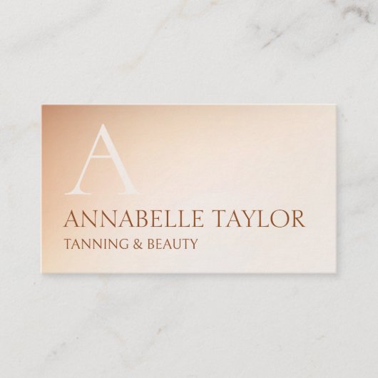 Spray Zonnebank Tanning Beauty Visitekaartje (Voorkant)