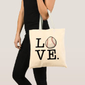 Spread Baseball Love | Baseball Fan Tote Bag (Voorkant (product))