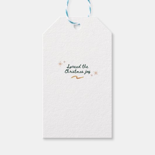 Spread de kerstvreugde cadeaulabel (Voorkant)