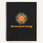 Spread Good Energy | Positive Retro Design Notitieboek (Voorkant)