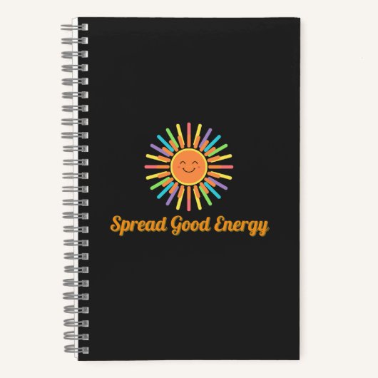 Spread Good Energy | Positive Retro Design Notitieboek (Voorkant)