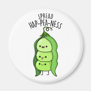 Spread Hap-pea-ness Grappige Erwten Pun Magneet