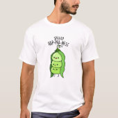 Spread Hap-pea-ness Grappige Erwten Pun T-shirt (Voorkant)