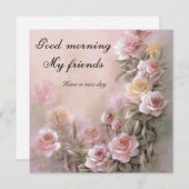 Spread Holiday Cheer: "Goedemorgen Vriend" Flat Feestdagenkaart (Voorkant / Achterkant)