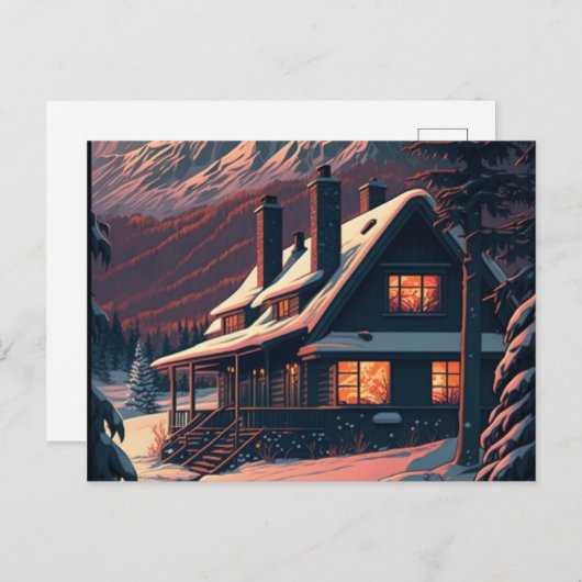 Spread Holiday Cheer met een Wintery-Briefkaart Briefkaart (Voorkant / Achterkant)