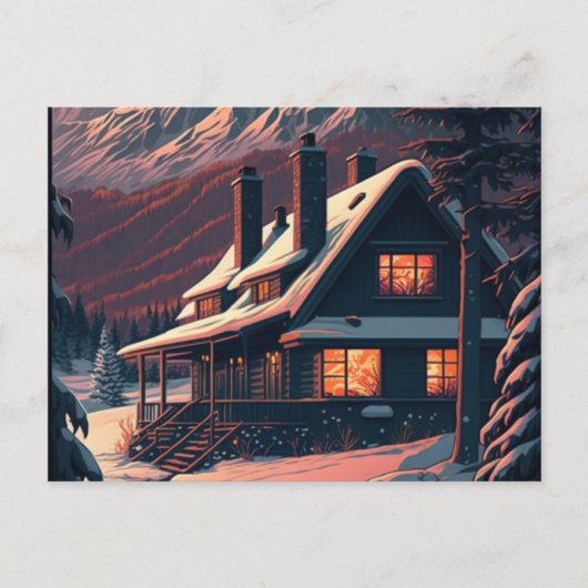 Spread Holiday Cheer met een Wintery-Briefkaart Briefkaart (Voorkant)