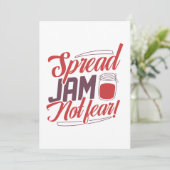 Spread Jam niet bang Bedankkaart (Staand voorkant)