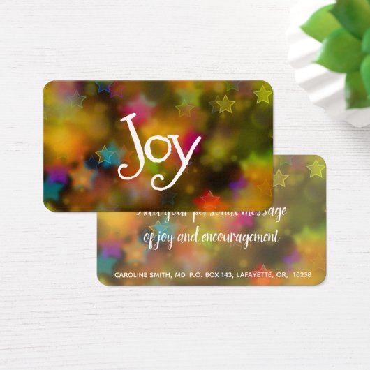 Spread Joy - Bericht Kaarten Visitekaartje (Bureau)