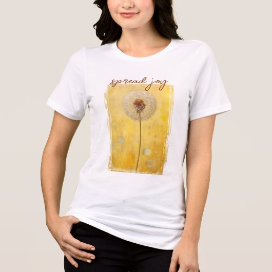 Spread Joy Dandelion Tri-Blend Shirt (Voorkant)