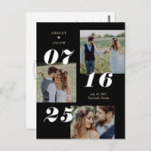 Spread Joy EDITABLE COLOR De datum opslaan Briefkaart (Voorkant / Achterkant)