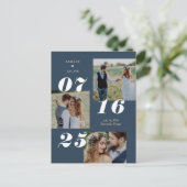 Spread Joy EDITABLE COLOR De datum opslaan Briefkaart (Staand voorkant)