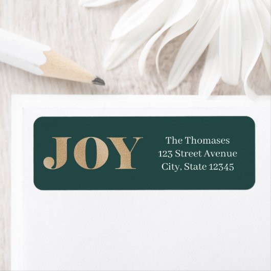 Spread Joy EDITABLE COLOR Holiday Address Label (Insitu)