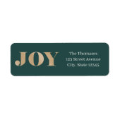Spread Joy EDITABLE COLOR Holiday Address Label (Voorkant)