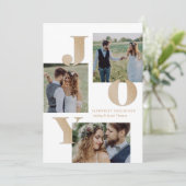 Spread Joy EDITABLE COLOR Holiday Photo Card Feestdagenkaart (Staand voorkant)