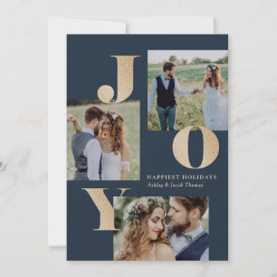 Spread Joy EDITABLE COLOR Holiday Photo Card Feestdagenkaart