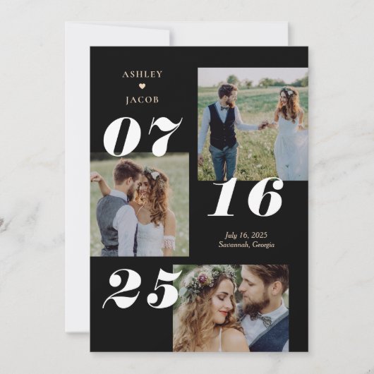 Spread Joy EDITABLE KLOR Save the Date Card Bedankkaart (Voorkant)