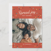 Spread Joy, geen Germs Flat Holiday-kaart Feestdagenkaart (Voorkant)
