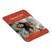 Spread Joy, geen Germs Holiday Foto Magneet (Rechterzijde)