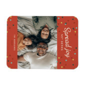 Spread Joy, geen Germs Holiday Foto Magneet (Horizontaal)