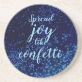 Spread Joy like Confetti Zandsteen Onderzetter (Voorkant)