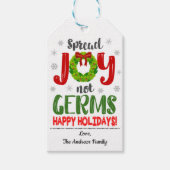 Spread Joy Not Germs Gift Label Cadeaulabel (Voorkant)