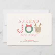 Spread JOY Reindeer Mask White Christmas