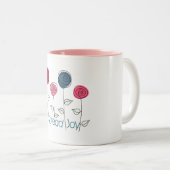 Spread Joy Tweekleurige Koffiemok (Voorkant rechts)