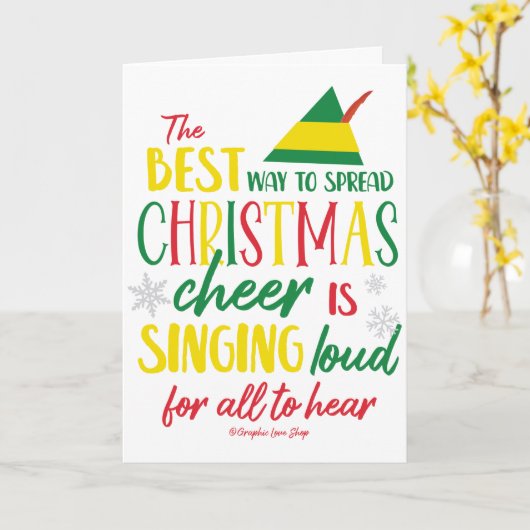 Spread kerstfeestdag © GraphicLoveShop Kaart (Gele Bloem)