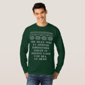 Spread Kerstmis Cheer Holiday Ugly Sweater Shirt (Voorkant volledig)