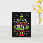 Spread Kerstmis Kreta zingt luide Kerstmis Elf P Kaart (Gele Bloem)