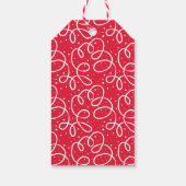 Spread kerstmis met hand Lettered Red Holiday Cadeaulabel (Achterkant)