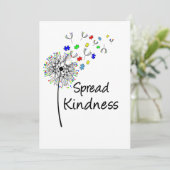 Spread Kindheid over autisme Bedankkaart (Staand voorkant)