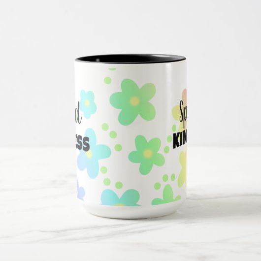 Spread Kindness Floral Mok (Midden)