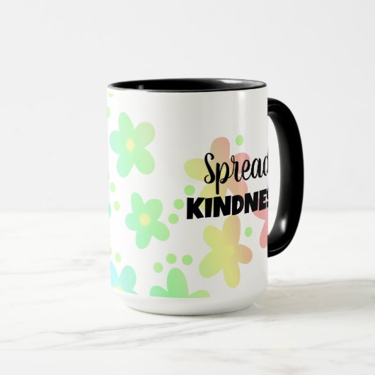 Spread Kindness Floral Mok (Voorkant rechts)