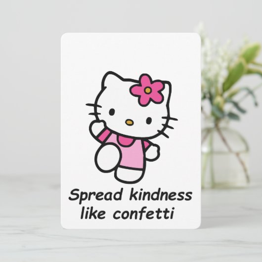 Spread Kindness Like Confetti Kaart (Staand voorkant)