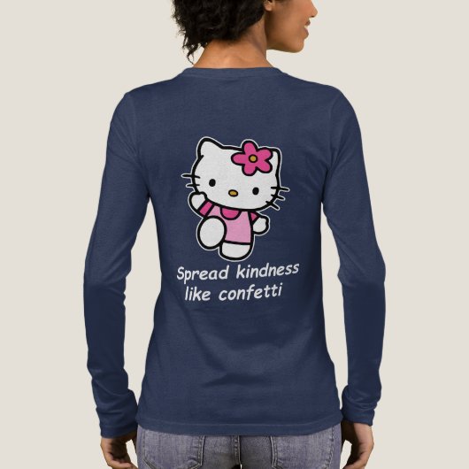 Spread kindness like confetti  Tri-Blend shirt (Achterkant)