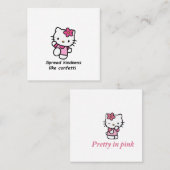 Spread Kindness Like Confetti Vierkante Visitekaartje (Voorkant / Achterkant)