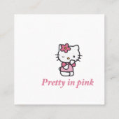 Spread Kindness Like Confetti Vierkante Visitekaartje (Achterkant)