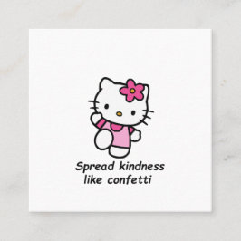 Spread Kindness Like Confetti Vierkante Visitekaartje