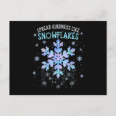 Spread Kindness Like Snowflakes Christmas Teacher Briefkaart (Voorkant)