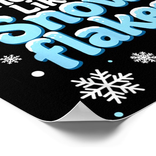 Spread Kindness Like Snowflakes Insrational Quotes Poster (Hoek)